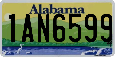 AL license plate 1AN6599