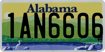 AL license plate 1AN6606
