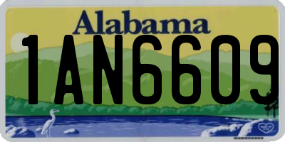 AL license plate 1AN6609