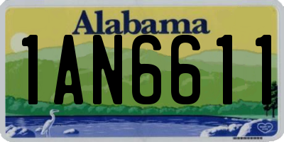 AL license plate 1AN6611