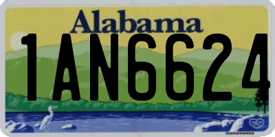 AL license plate 1AN6624