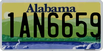 AL license plate 1AN6659
