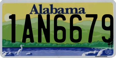 AL license plate 1AN6679