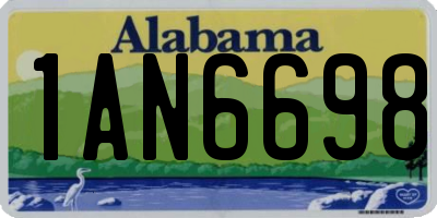 AL license plate 1AN6698