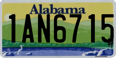 AL license plate 1AN6715