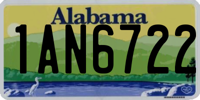 AL license plate 1AN6722