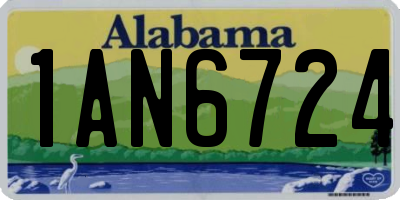 AL license plate 1AN6724