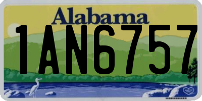 AL license plate 1AN6757
