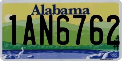AL license plate 1AN6762