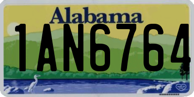 AL license plate 1AN6764