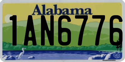 AL license plate 1AN6776