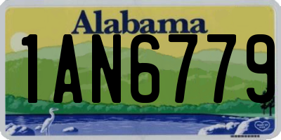 AL license plate 1AN6779