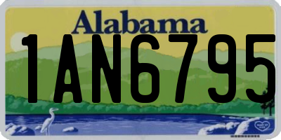 AL license plate 1AN6795