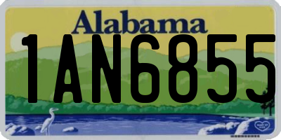 AL license plate 1AN6855