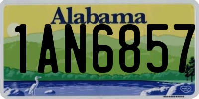 AL license plate 1AN6857