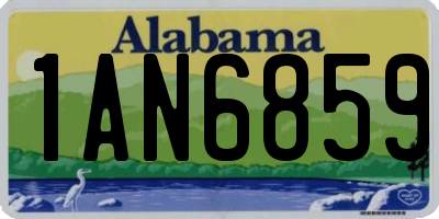 AL license plate 1AN6859