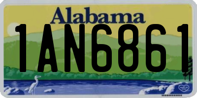 AL license plate 1AN6861