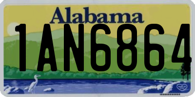 AL license plate 1AN6864