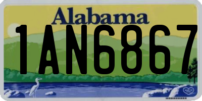 AL license plate 1AN6867