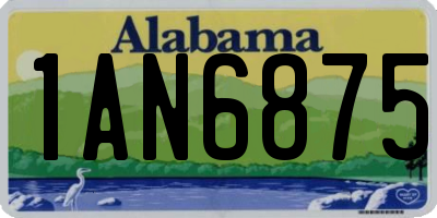 AL license plate 1AN6875