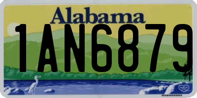 AL license plate 1AN6879
