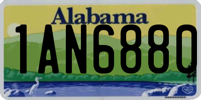 AL license plate 1AN6880