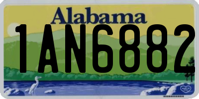 AL license plate 1AN6882