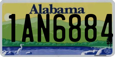 AL license plate 1AN6884