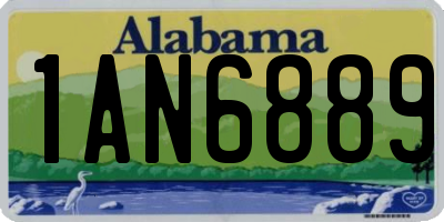 AL license plate 1AN6889