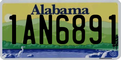 AL license plate 1AN6891