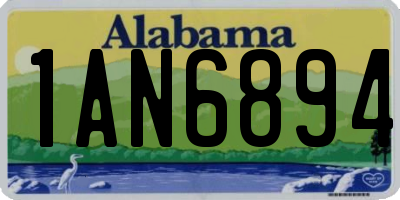 AL license plate 1AN6894