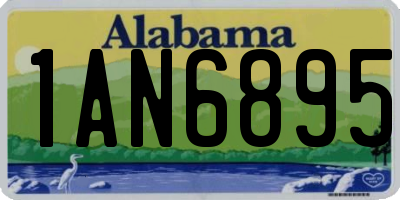 AL license plate 1AN6895