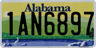 AL license plate 1AN6897