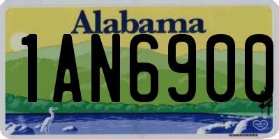 AL license plate 1AN6900