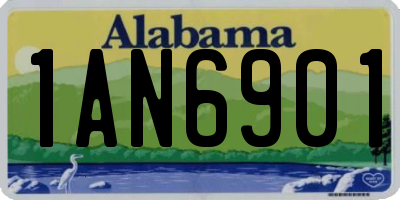 AL license plate 1AN6901