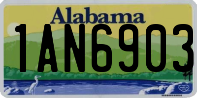 AL license plate 1AN6903