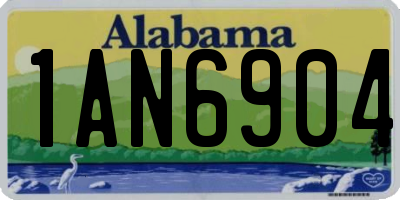 AL license plate 1AN6904