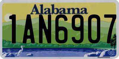 AL license plate 1AN6907
