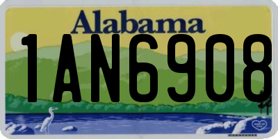 AL license plate 1AN6908