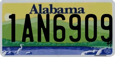 AL license plate 1AN6909