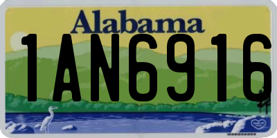 AL license plate 1AN6916