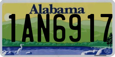 AL license plate 1AN6917