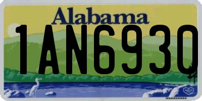 AL license plate 1AN6930