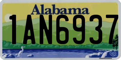 AL license plate 1AN6937