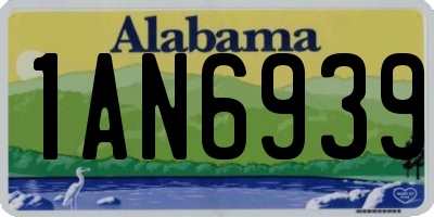 AL license plate 1AN6939