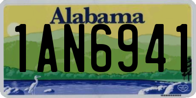 AL license plate 1AN6941