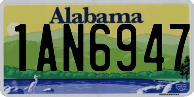 AL license plate 1AN6947