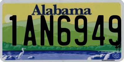 AL license plate 1AN6949