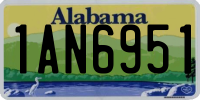 AL license plate 1AN6951