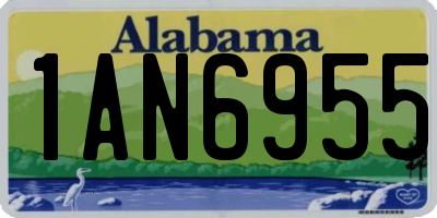 AL license plate 1AN6955